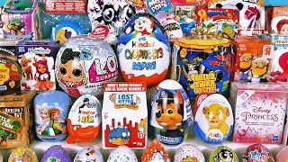 50 Сюрпризов Мега Выпуск Холодное Сердце,Куклы Лол, Машинки,Пони,Lol Kinder Surprise Eggs Unboxing