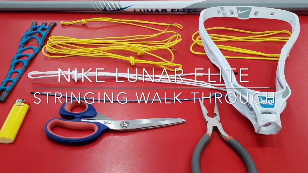 Women’s Lacrosse Stringing Walkthrough Nike Lunar Elite YouTube