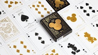 Bicycle Disney Mickey Mouse (Black and Gold) Playing Cards | 🐭 | Noah The Magician