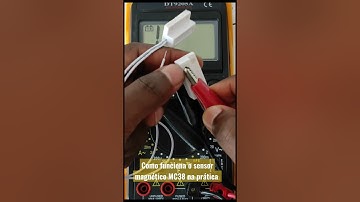 Como funciona o Sensor magnético MC38 na prática teste com Multímetro #viral
