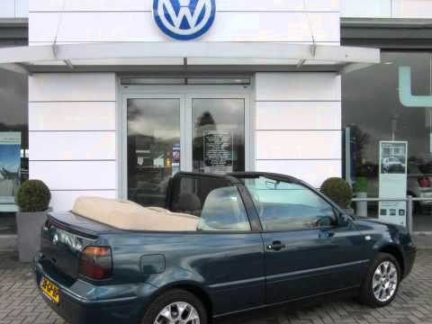 park Oordeel labyrint Volkswagen Golf Cabriolet 2.0 Automaat Classic Line LEER - YouTube