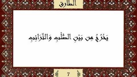قرآن كريم جزء عم (30) سورة الطارق (86) -  مشاري راشدا