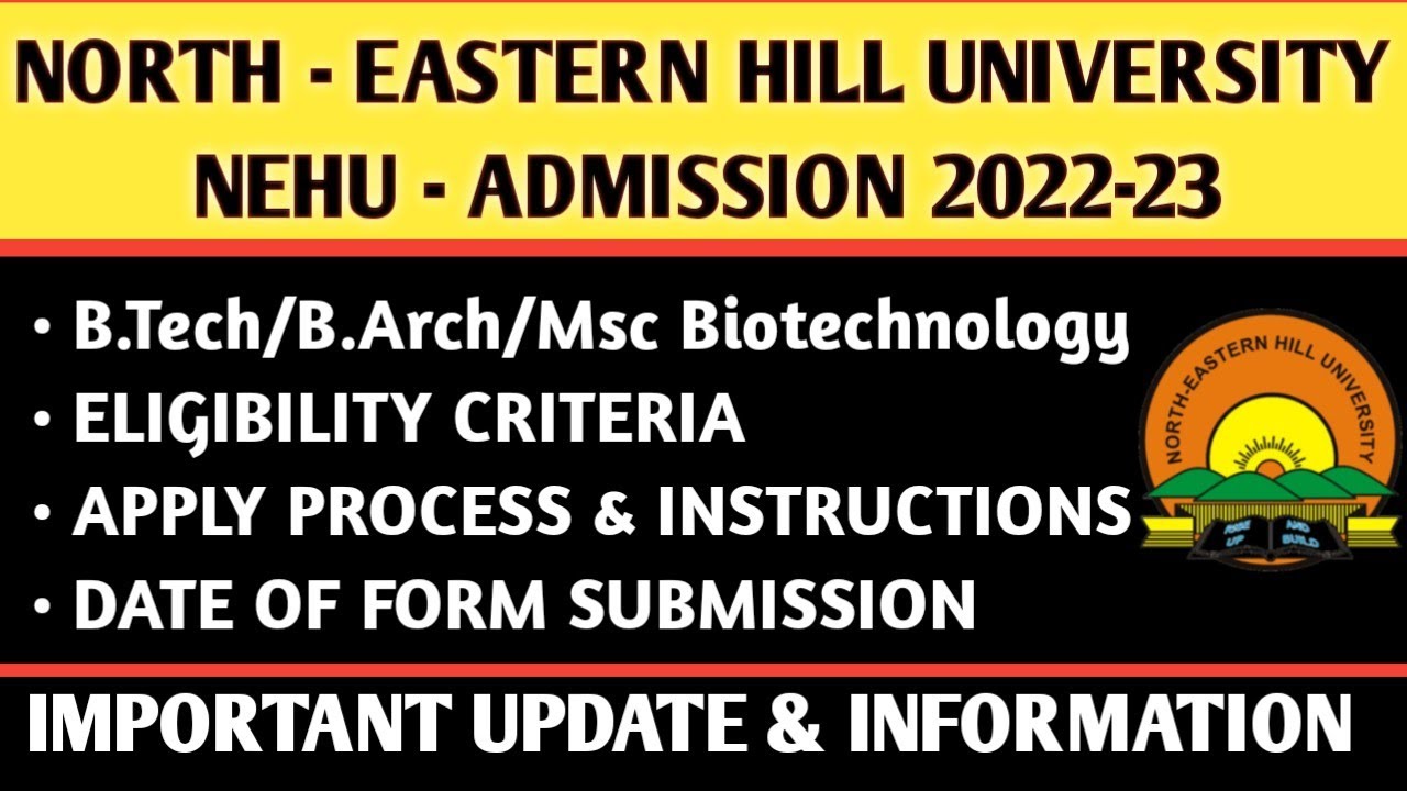 nehu phd law admission 2022