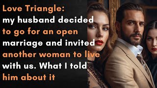 Love Triangle: my husband decided to go for an open marriage and invited another woman to live with