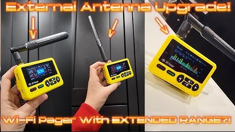 Wi-Fi Pager With EXTENDED RANGE?! External Antenna Upgrade!