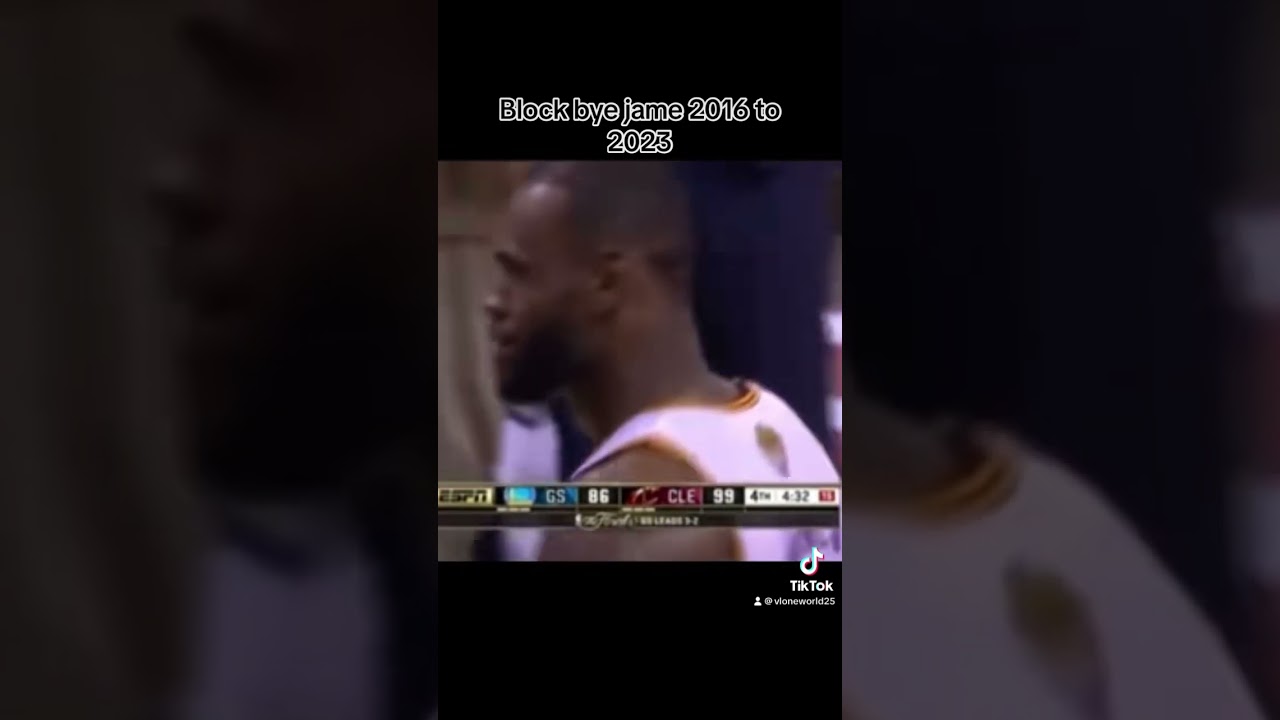 Lebron blocks curry from 2016 to 2023 