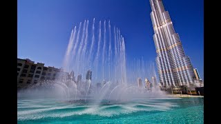 Шоу поющих фонтанов в Дубае Dubai Fountain