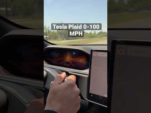 Tesla model S Plaid 0-100 MPH.. INSANE!