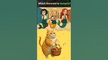 Which Mermaid Is Vampire? 🦇 #quiz #riddles #puzzle #shorts #trending #brainteasers #mermaid