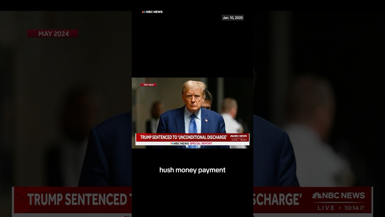 Donald Trump received a penalty-free “unconditional discharge” sentence in his hush money case. Donald Trump received a penalty-free “unconditional discharge” sentence in his hush money case.