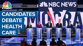 Democratic candidates debate health care and Medicare-for-all