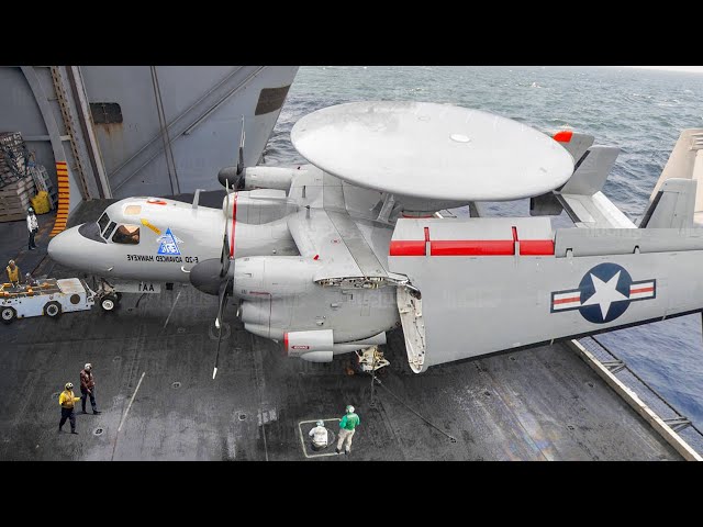 Inside US Most Feared $345 Million Aircraft Launched from Aircraft Carrier at Sea class=