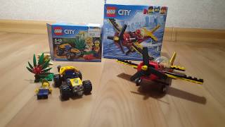 Lego City: Джунгли Багги для поездок по джунглям 60156 и Гоночный самолёт 60144