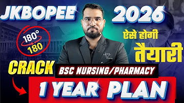JKBOPEE BSc Nursing 2026 🔴 Complete Syllabus + Pattern ✅ Step-by-Step Selection Plan #bscnursing