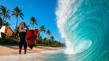 MY FIRST TIME SURFING PIPELINE (DIDN
