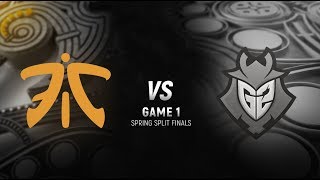 FNC vs. G2 | Final Game 1 | EU LCS Spring Split | G2 Esports vs. Fnatic (2018)