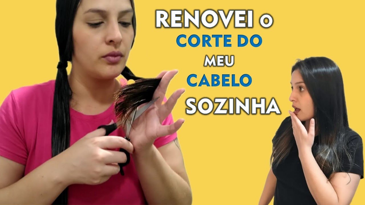 CORTANDO MEU CABELO SOZINHA EM CASA