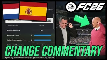 HOW TO CHANGE THE COMMENTARY LANGUAGE | FC 26