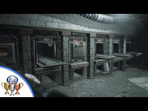 Video: Resident Evil 7 - Processing Area, Incinerator Room Handprint Puzzle And Scorpion Key