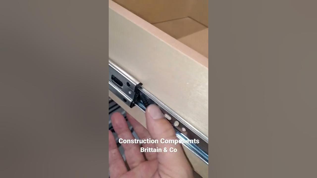 How to reset/fix soft close drawer slides. Construction Components Brittain & Co YouTube