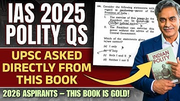 UPSC Prelims 2025 Polity Questions Came Directly From This Book! | Must-Read for 2026 Aspirants