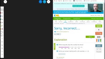 Writing inequalities from number lines - IXL