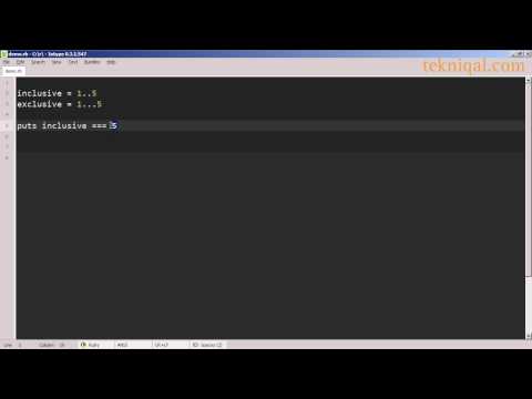 Ranges in Ruby - tekniqal.com