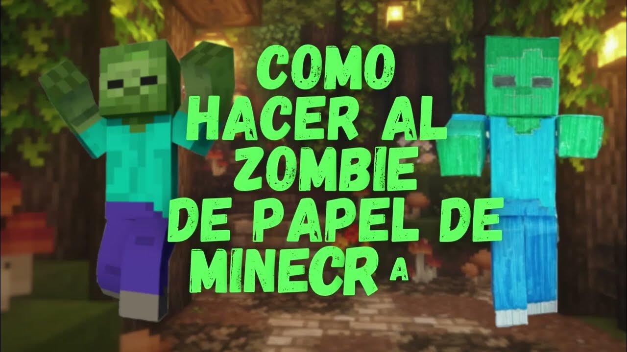 Como hacer el zombie de papel de Minecraft movible minecraft 