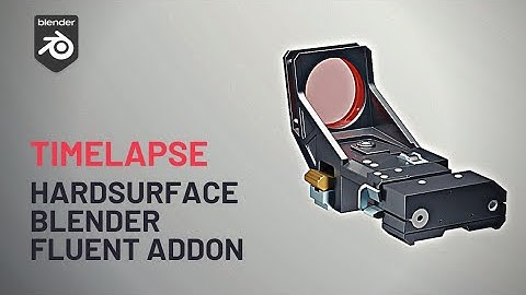 ||TACTICAL SCOPE|| Hardsurface Modeling using Blender and fluent addons