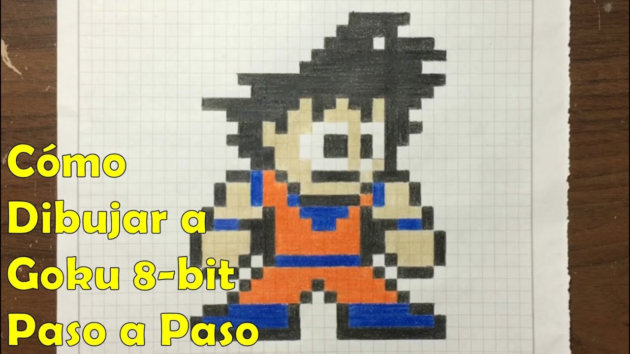 Cómo Dibujar a Goku Ultra Instinto Dominado en 8 bit o Pixel Art! TUTORIAL  PASO A PASO - thptnganamst.edu.vn