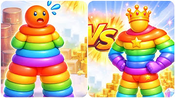 Noob vs Pro . Noob Layer Man run Vs Pro Layer Man  android max level gameplay walkthrough Ep-10