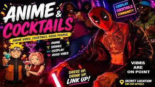 Anime Cocktails in DC ft Andy the Comedian