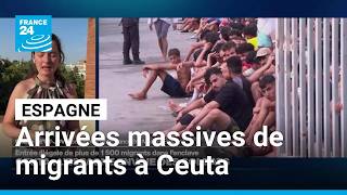 Espagne : des centaines de personnes entrées illégalement dans l'enclave de Ceuta • FRANCE 24