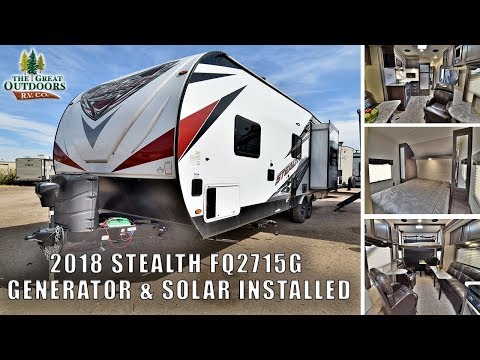 2018-forest-river-stealth-fq2715g-toy-hauler-rv-generator-solar-fuel-station-greeley-colorado-dealer