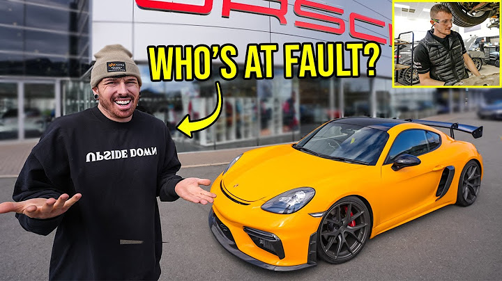 PORSCHE WANTED BACK MY WRECKED CAYMAN S THAT I REBUILT