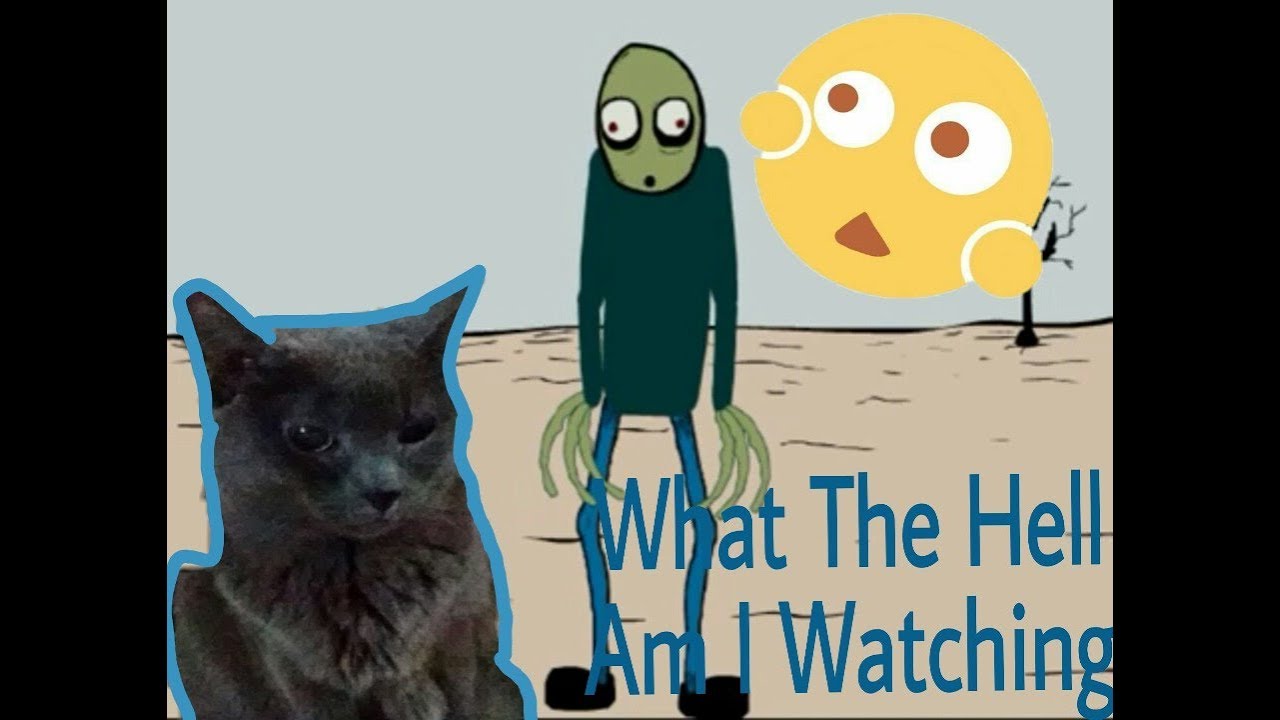 Cat Reacts To Salad Fingers EPISODE 1 YouTube