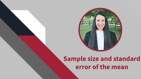 Sample size and standard error of the mean