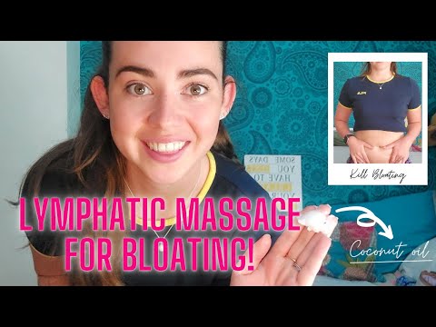 LYMPHATIC DRAINAGE MASSAGE FOR BLOATING AND IBS | Fast bloating relief if you are always bloated!