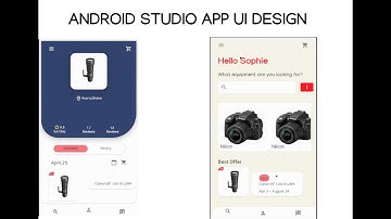 Photo Equipment Rent App UI Design Android Studio