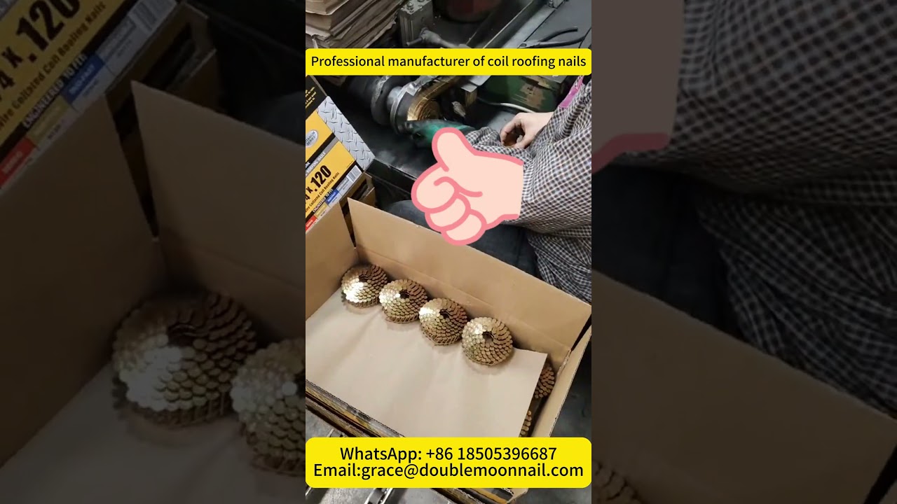 Professional manufacturer of coil roofing nails