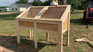 Building a large brooder for baby chicks