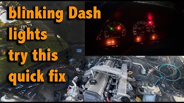 Blinking Dash lights easy fix