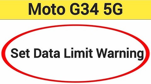 how to set data limit warning,Moto G34 5G data limit kaise set karen