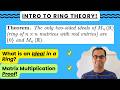 What are the IDEALS in a Matrix RING? | Intro to Ring Theory!