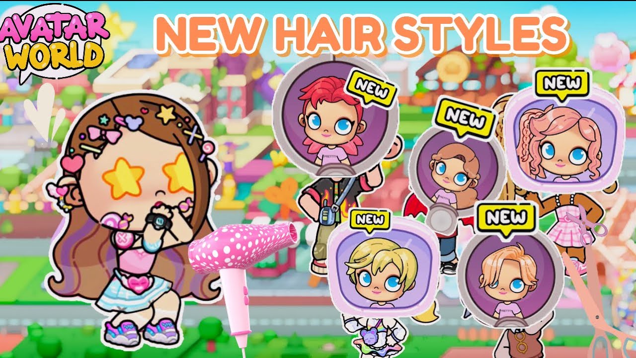 NEW UPDATE‼️ TUTORIAL MAKEOVER WITH ALL NEW HAIRSTYLES IN AVATAR WORLD ...