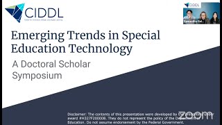Emerging Innovations in Special Education Technology: A Doctoral Student Symposium