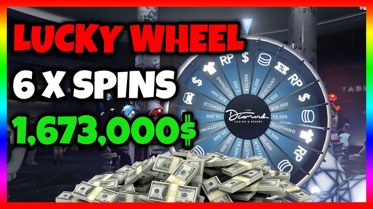 6 SPINS WORTH 1,673,000 AT THE LUCKY WHEEL SPIN GTA 5 ONLINE YouTube