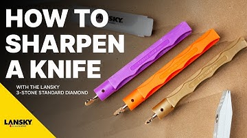 How to Sharpen with the Lansky 3 Stone Standard Diamond System