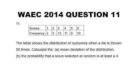 WAEC 2014 Mathematics Theory Question 11