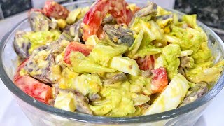 Ador această rețetă! Salată de pipote cu un gust deosebit! Rapid și delicios |Olesea Slavinski